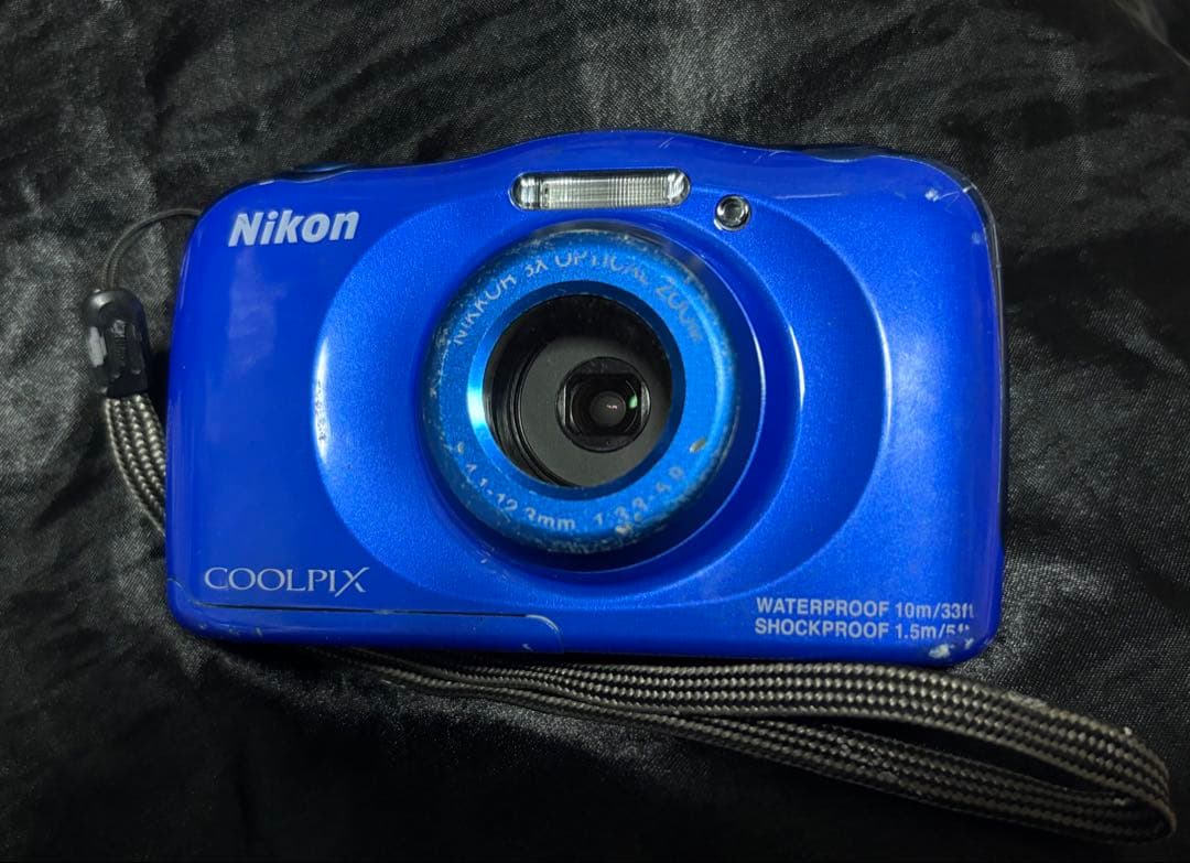 Nikon COOLPIX S33 青色 防水カメラ ジャンク - メルカリ