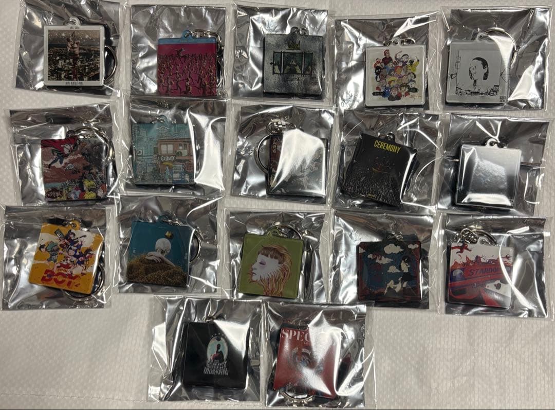 King Gnu CDジャケット アクリルキーチェーン コンプリートセット