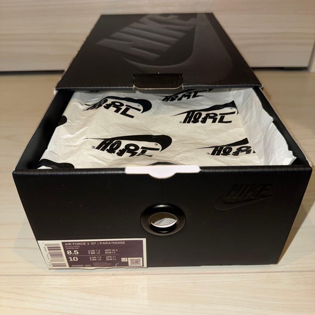ナイキ ピースマイナスワン エアフォース1 パラノイズ 26.5cm ブラック