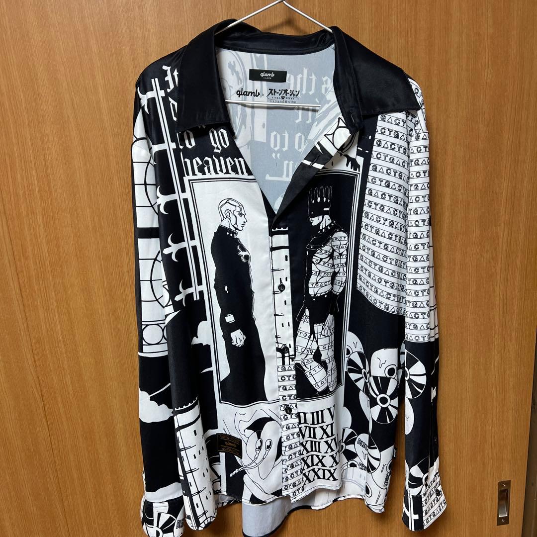 glamb E・Pucci SH 長袖シャツ XL プッチ神父　ジョジョ glamb（グラム） シャツ E・Pucci SH / E・プッチシャツ 「ジョジョの