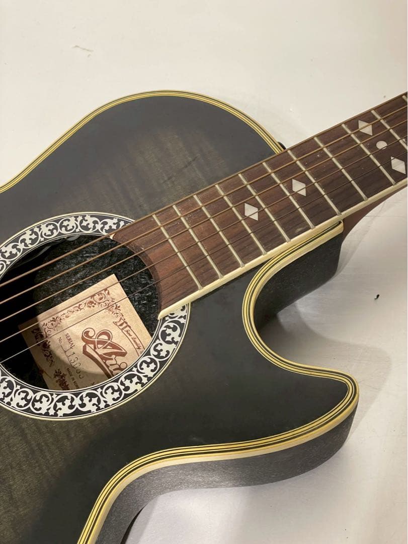 ウラン様 専用 Aria AMB-35S エレアコ ギター 希少 サイン入り - メルカリ