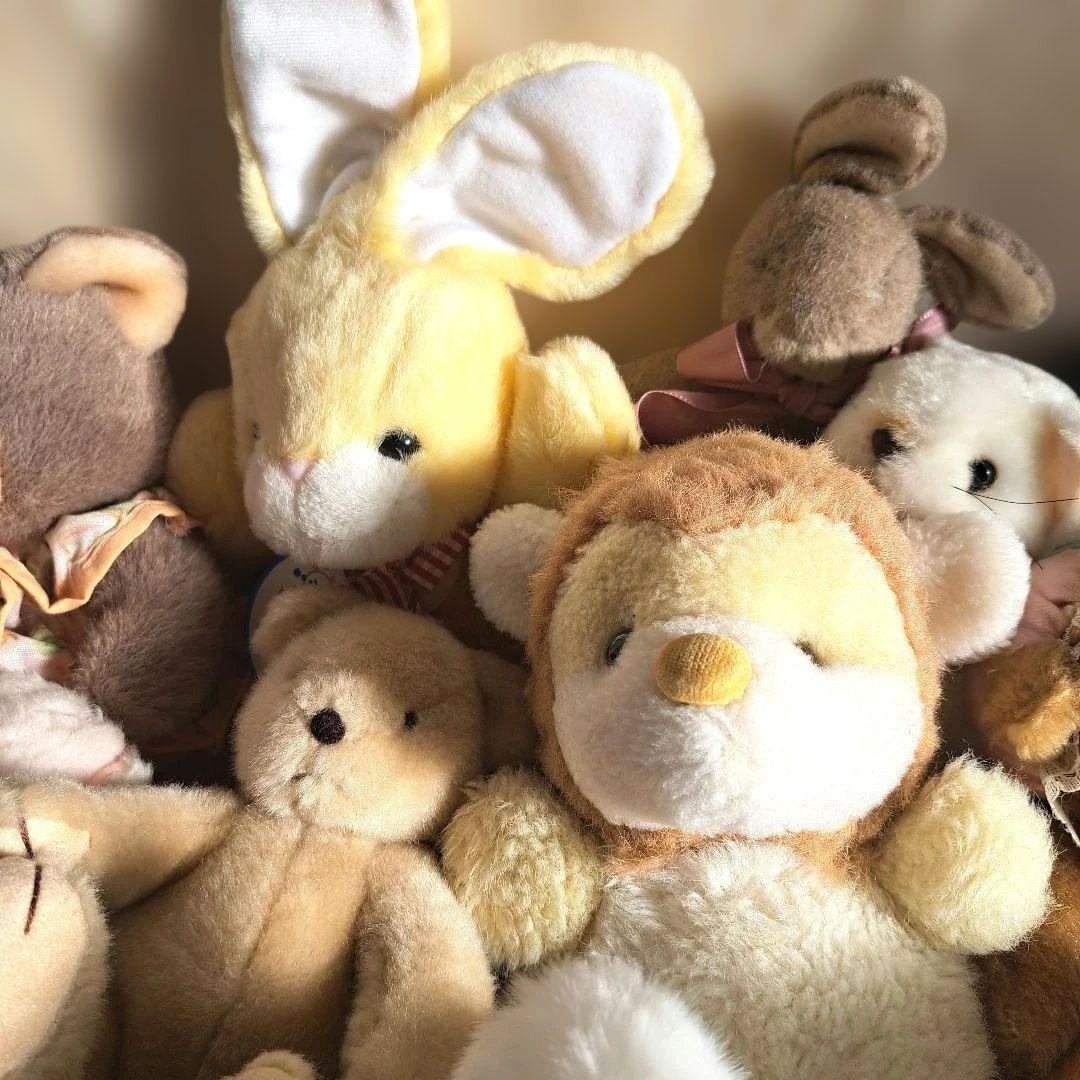 お得 昭和 レトロ ぬいぐるみ 人形 まとめ売り　セット 動物 玩具