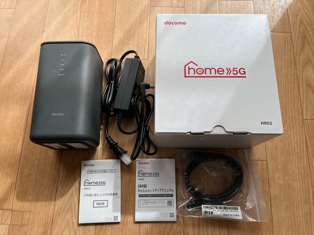 箱、付属品等完備】docomo 5Gルーター HR02 本体 - メルカリ