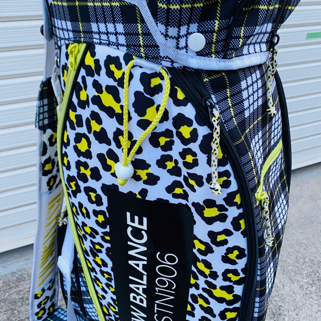 NEW BALANCE チェック柄ヒョウ柄 キャディバッグ ゴルフ - メルカリ