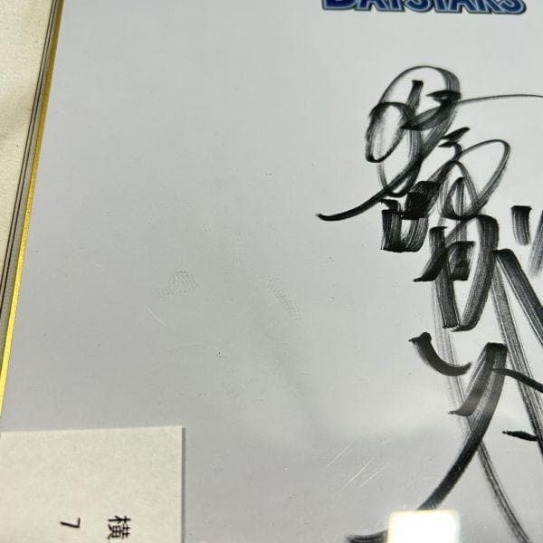 横浜 DeNA ベイスターズ 佐野恵太 選手 背番号7 直筆サイン色紙
