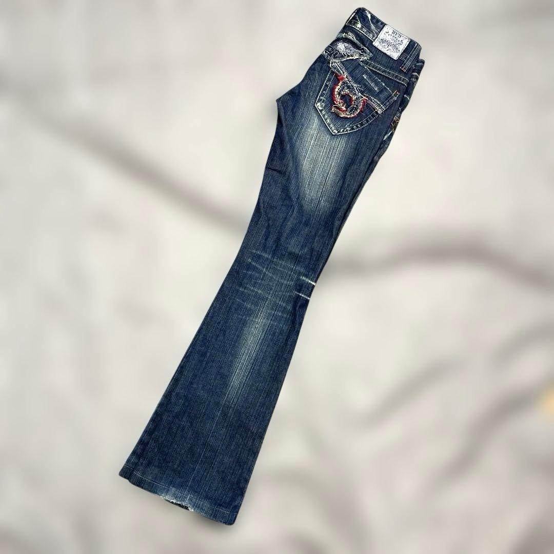 RED PEPPER レッドペッパー 25インチ 刺繍フレア ブーツカットY2K