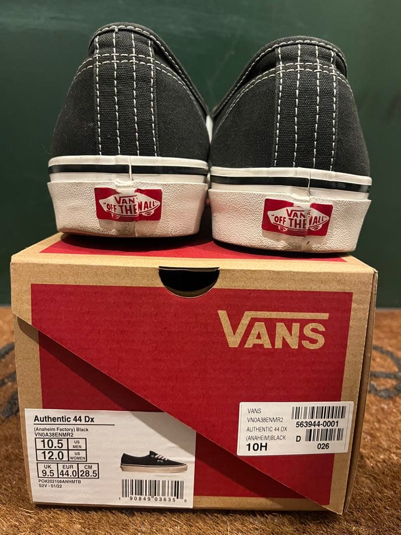 VANS authentic 28.5cm 44DX オーセンティック ブラック