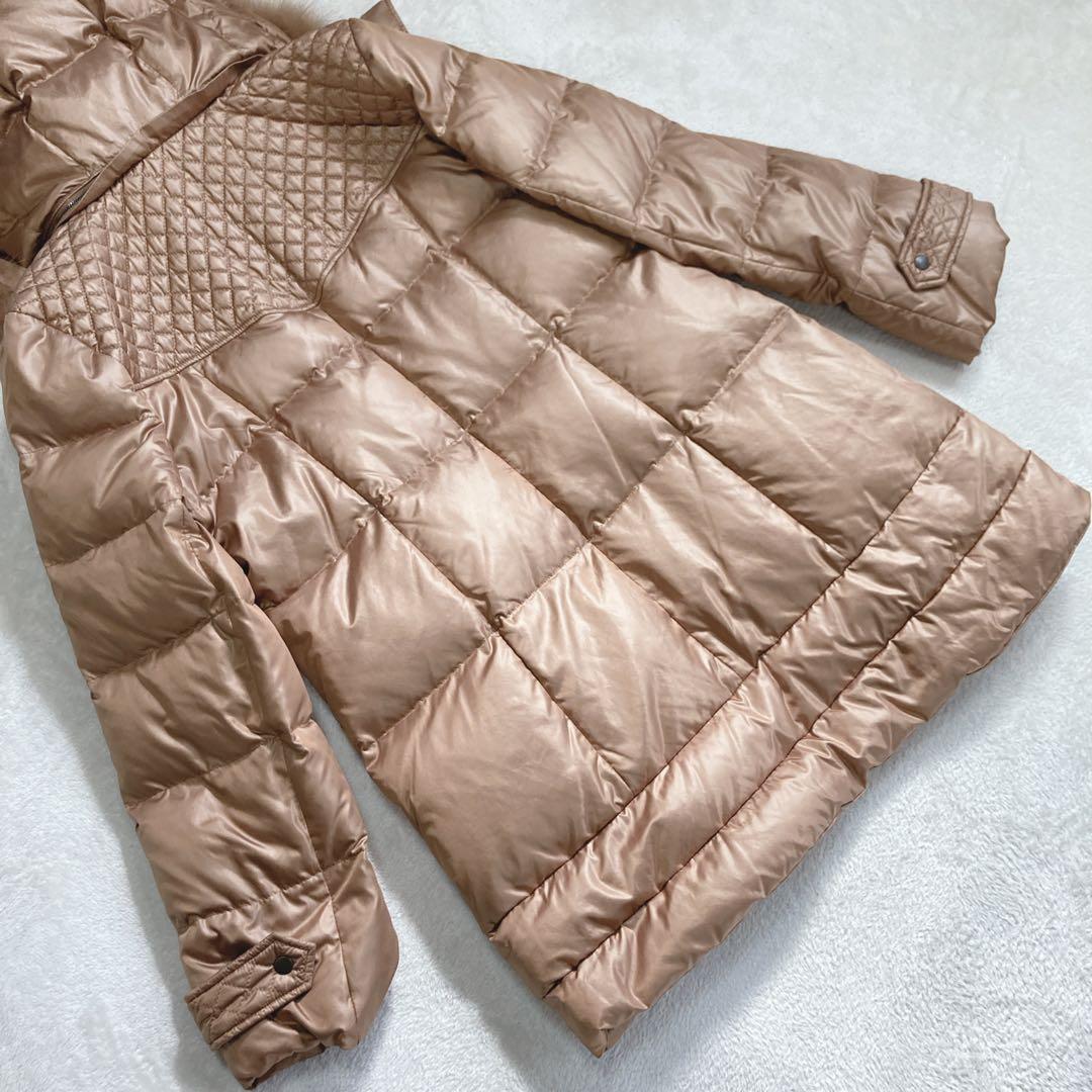 希少美品】レリアン ブラウンゴールド ダウンジャケット フォックス