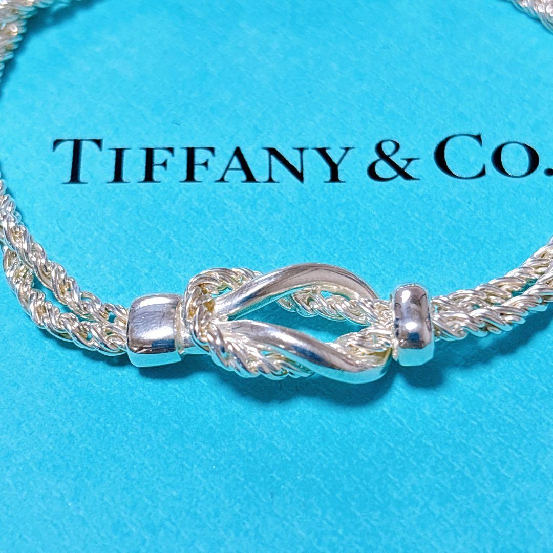 【美品】19.5cm ティファニー ダブルロープ ブレスレット SV925