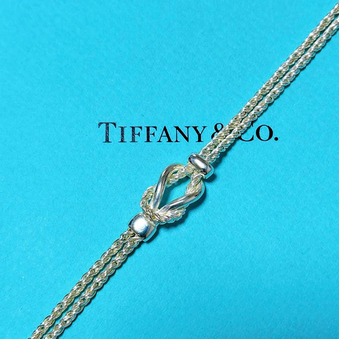 【美品】19.5cm ティファニー ダブルロープ ブレスレット SV925