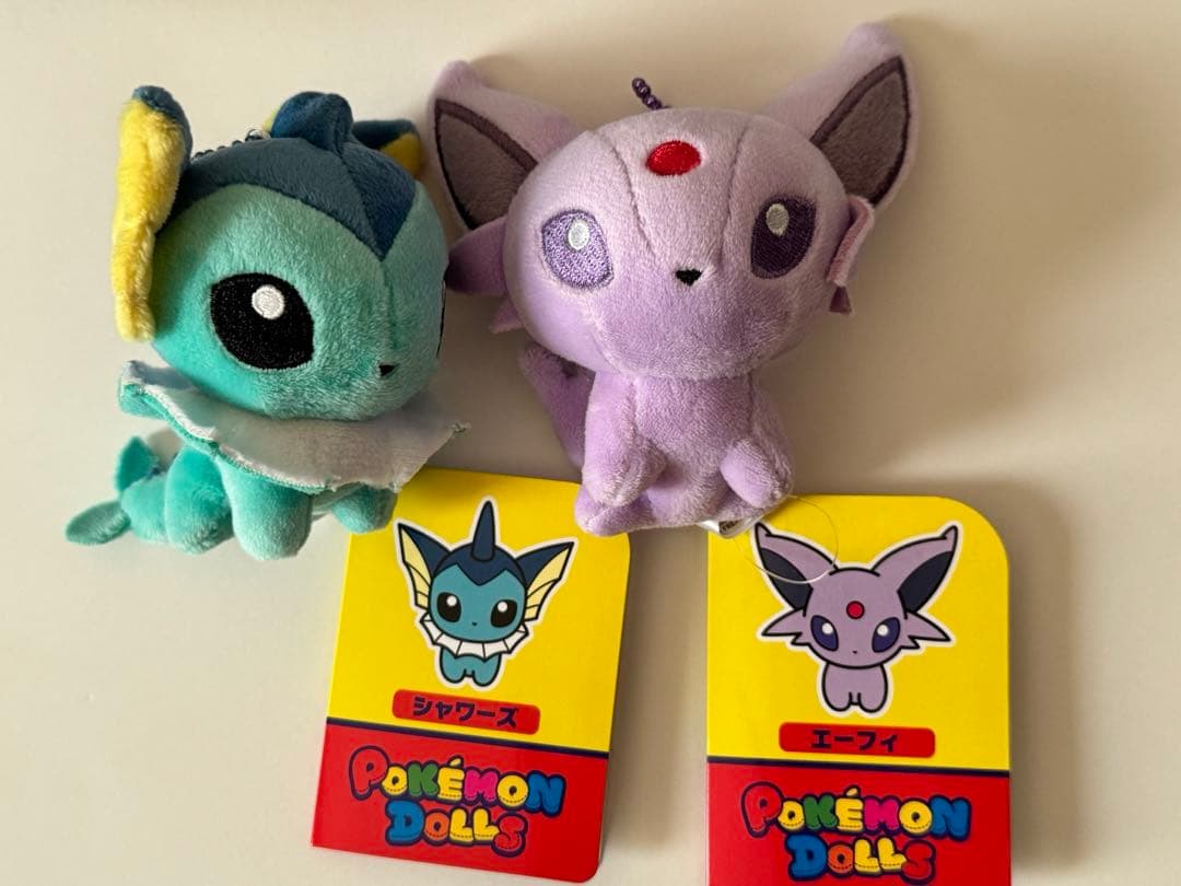 ポケモンドールズ ブイズ エーフィ シャワーズ タグ付き ぬいぐるみ
