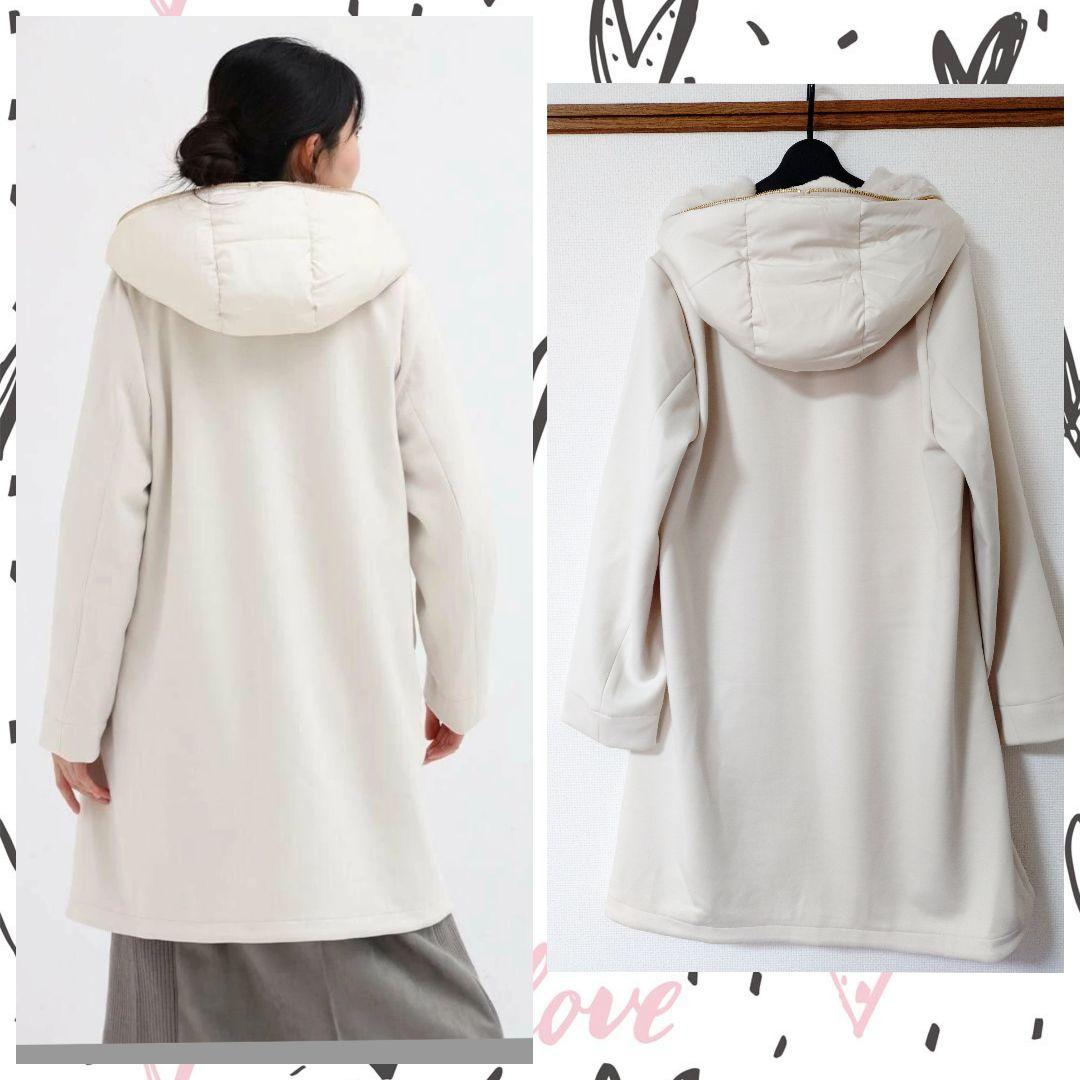 スコットクラブ系列MEDOC/フェイクファーフードロングコート/新品タグ