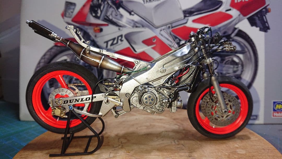 ヤマハ TZR3MA(改)88\"TZ250M本間利彦仕様 完成品 ハセガワタミヤ