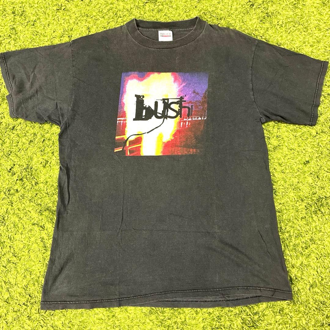 90s BUSH Photo BAND T 黒 TULTEX XL ジャマイカ製