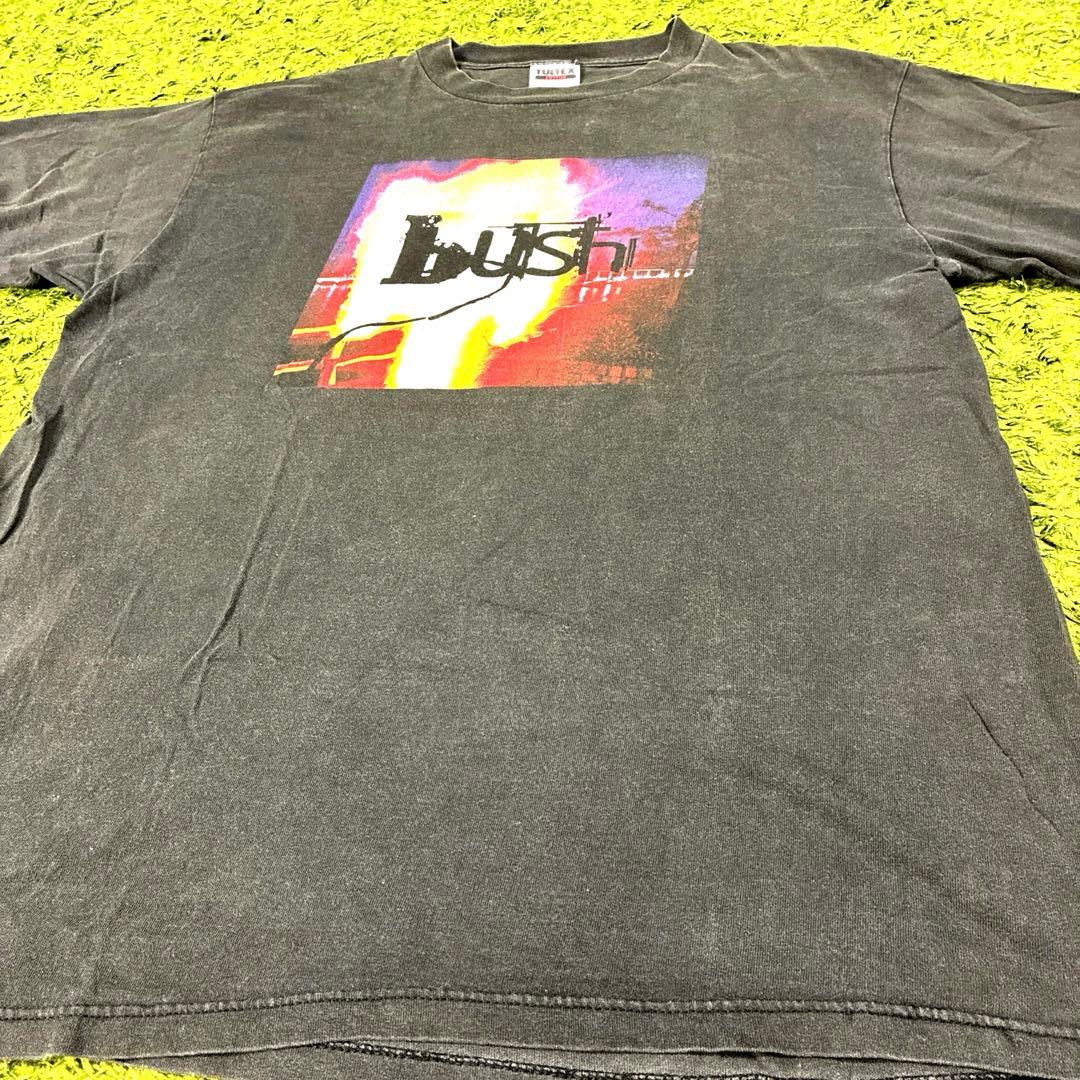 90s BUSH Photo BAND T 黒 TULTEX XL ジャマイカ製