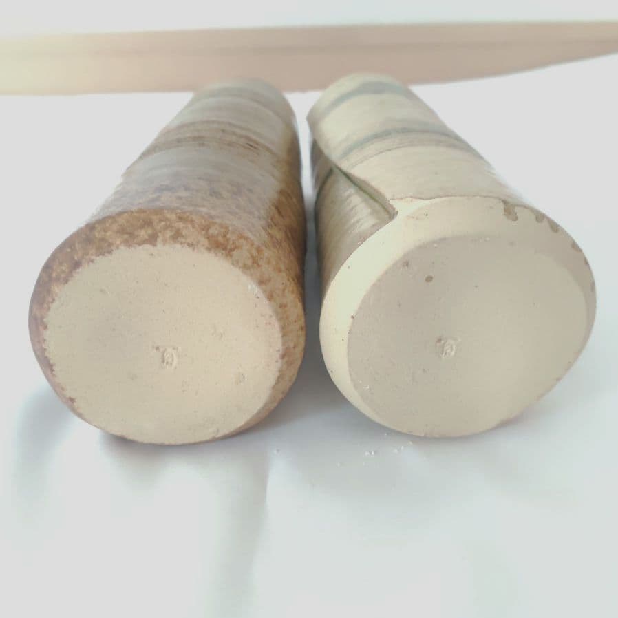 美濃焼 百窯 安藤百利行 花瓶 セット 高さ22cm 箱、由緒書付