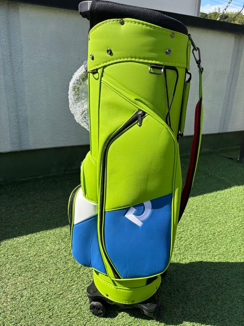 キャスター付　ゴルフバッグ　キャディバッグ　新品　グリーン　ブルー　KING キャスター付 ゴルフバッグ キャディバッグ 新品 グリーン ブルー KING