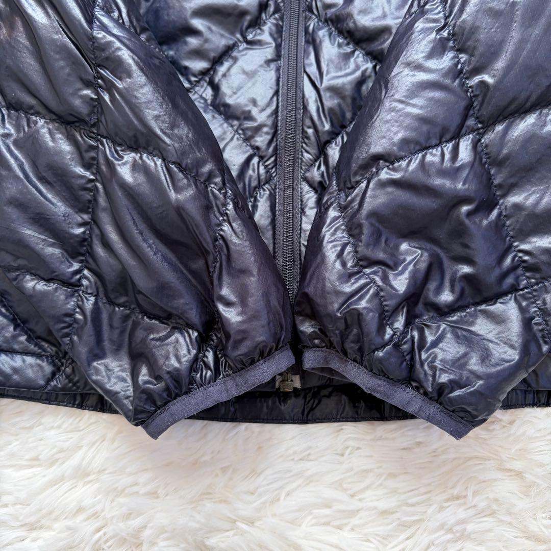 美品】モンベル U.L. ダウンジャケット レディース M ネイビー 収納袋