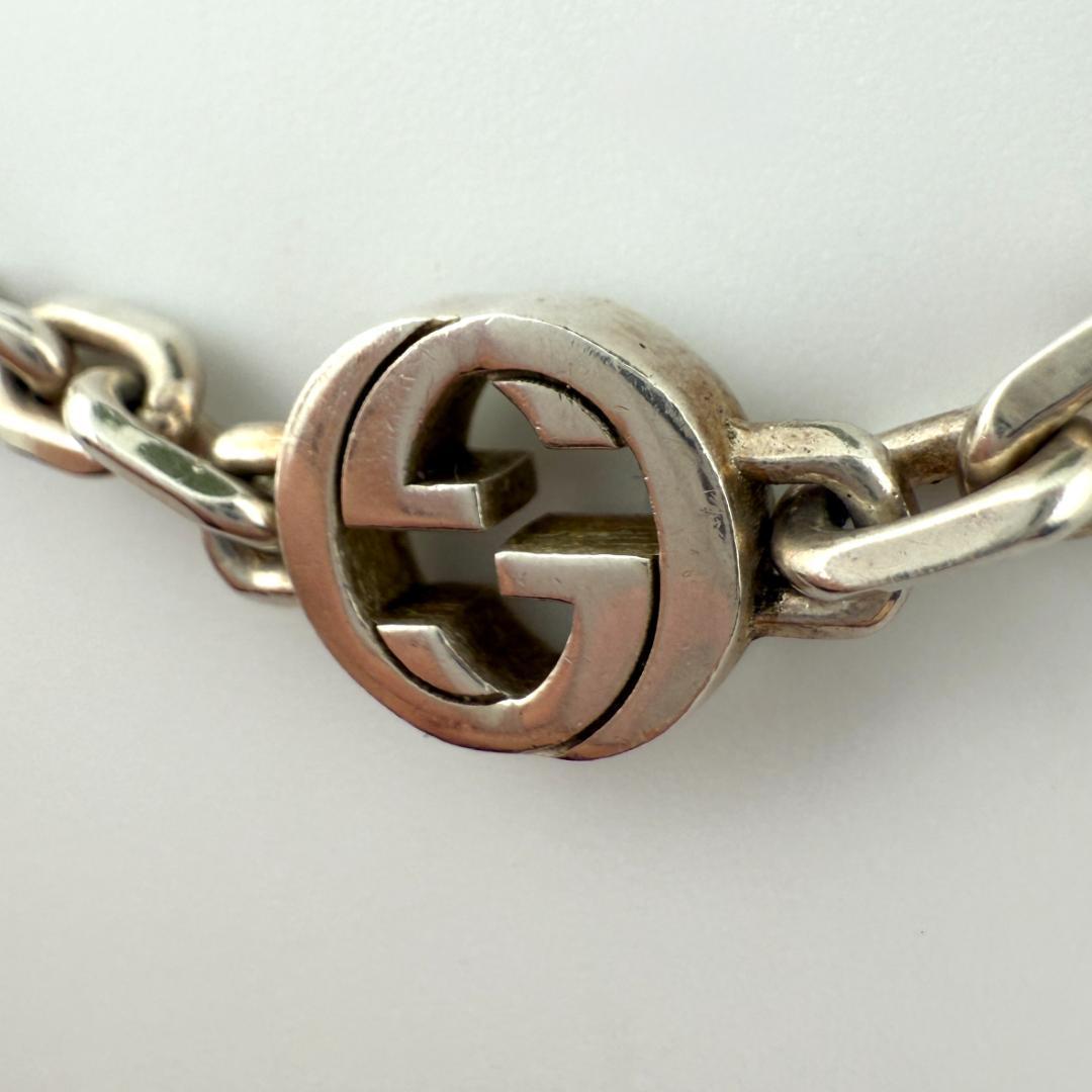 GUCCI グッチ インターロッキング ブレスレット　Ag925 13.7g