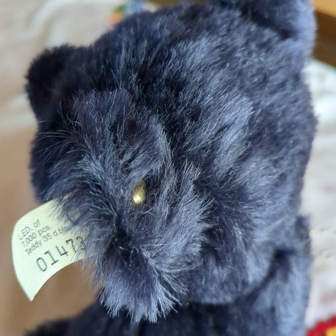 Steiff テディベアダークブルー35