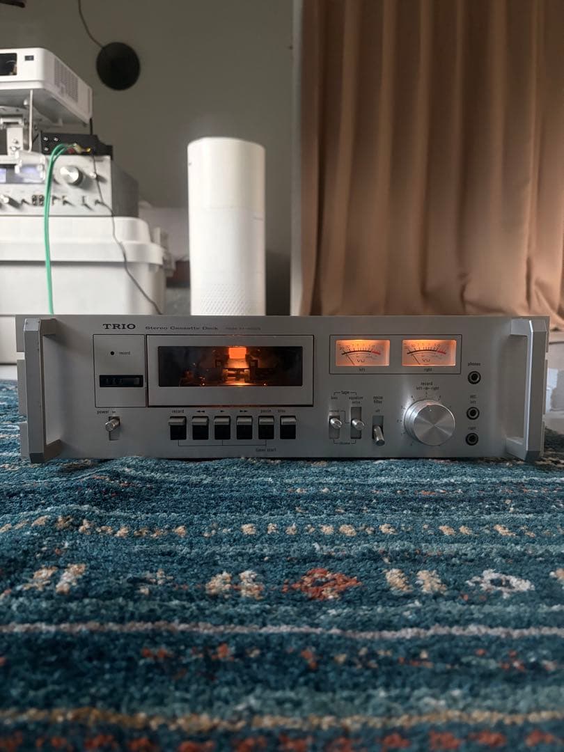TRIO KX-4000 ベルト、コンデンサー、ランプ新品 TRIO カセットデッキ KX-4000の修理