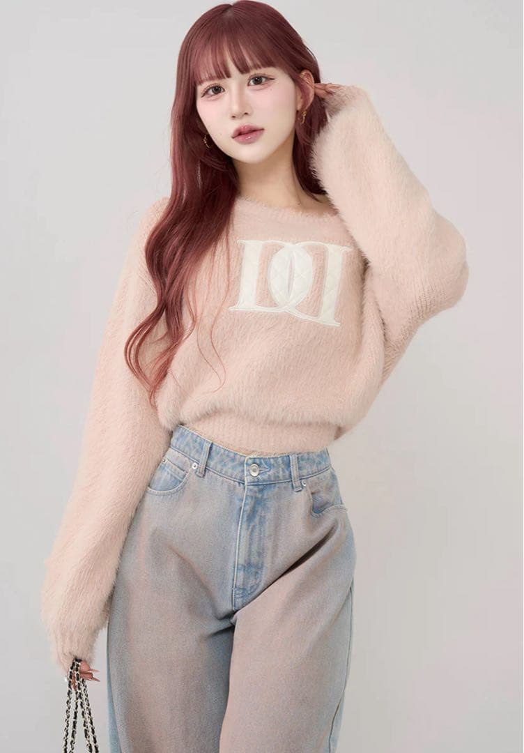 darich DDロゴワンショルニットトップス - メルカリ