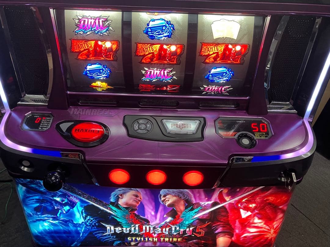 スマスロ実機 パチスロＬデビルメイクライ５ＳＴ ＸＡ 簡易ユニット付⭕️送料無料⭕️