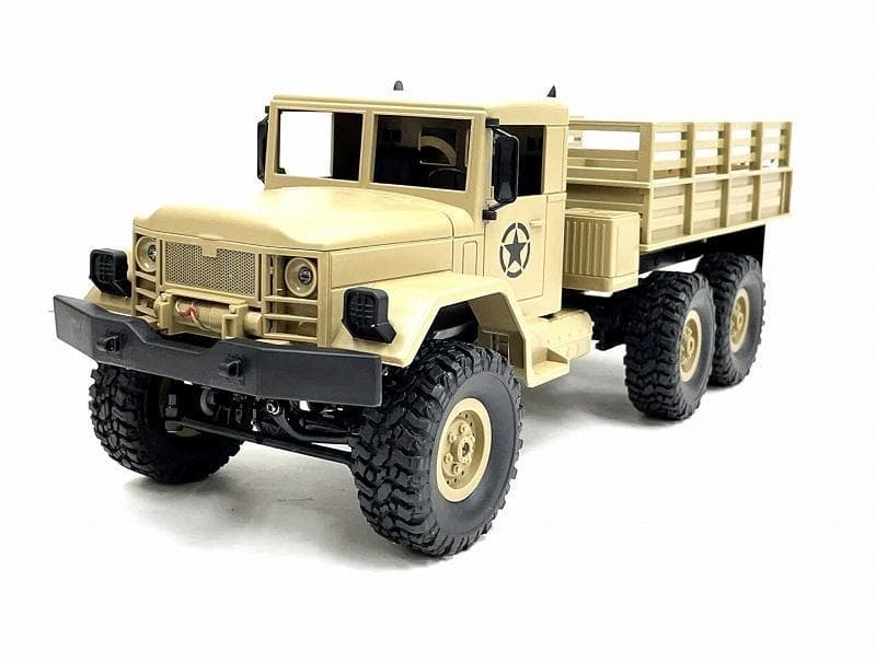 WPL 1/16 6WD ミリタリートラック ラジコン 軍用トラックラジコン 茶
