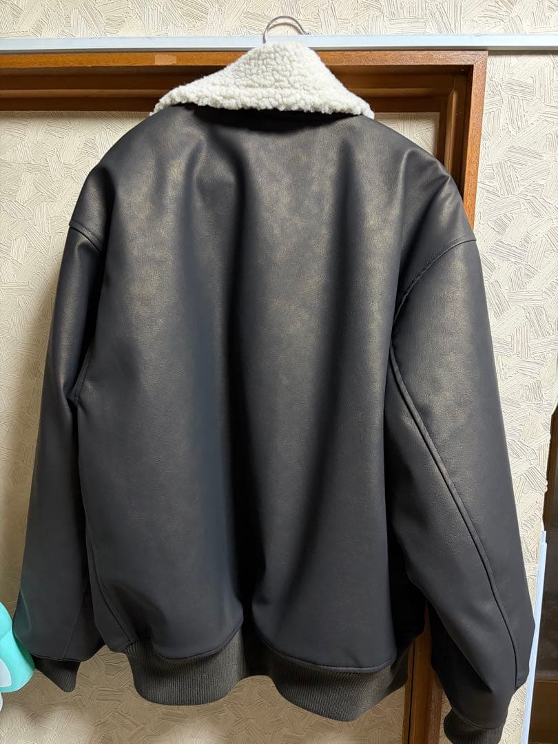 【バタ子さん】sedacle 裏ボア合皮ブルゾン　Mサイズ