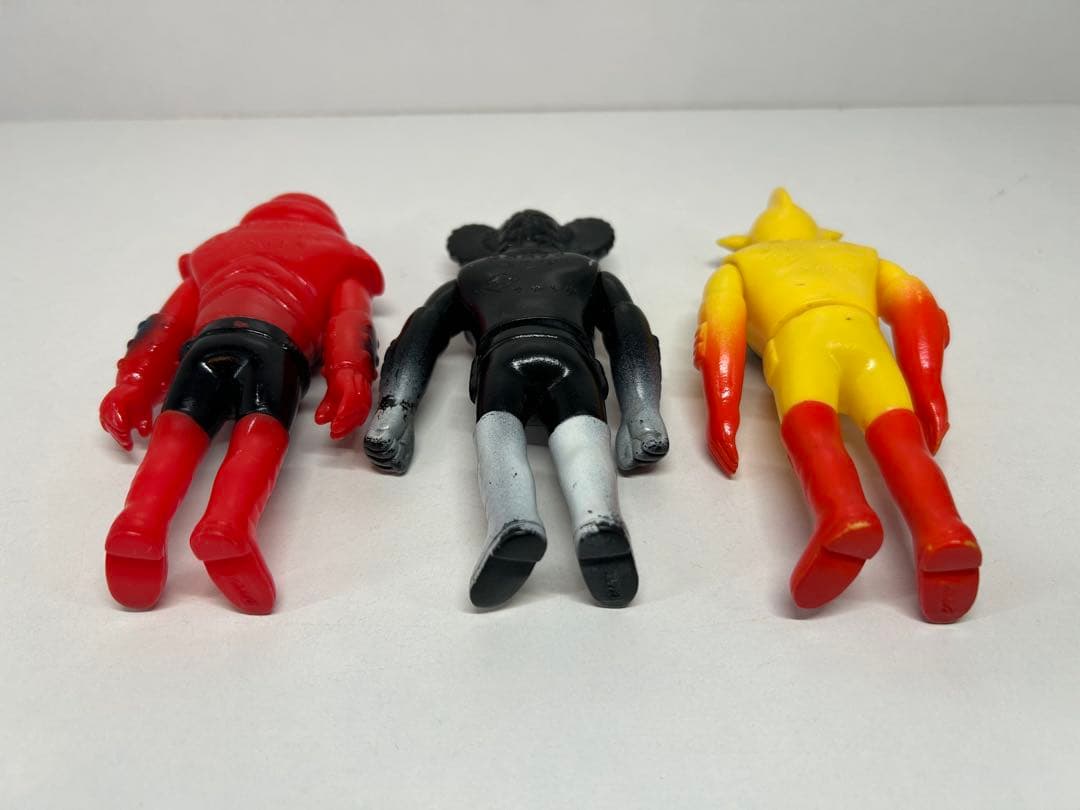 タカトク　アクマイザー3 ミニソフビ 3体セット　当時物　自立不可　石森プロ