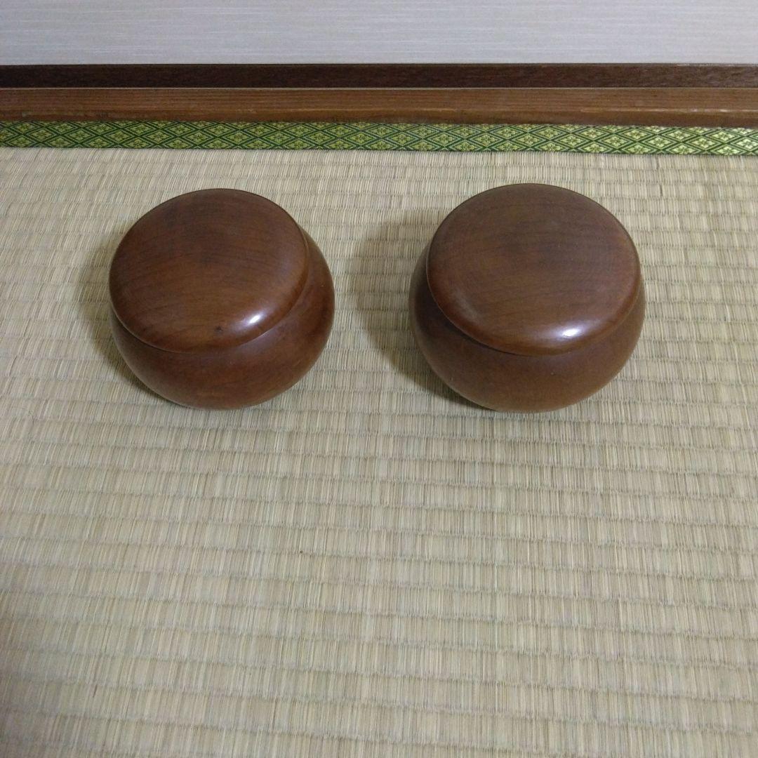囲碁用木製碁石入れと碁石セット - メルカリ