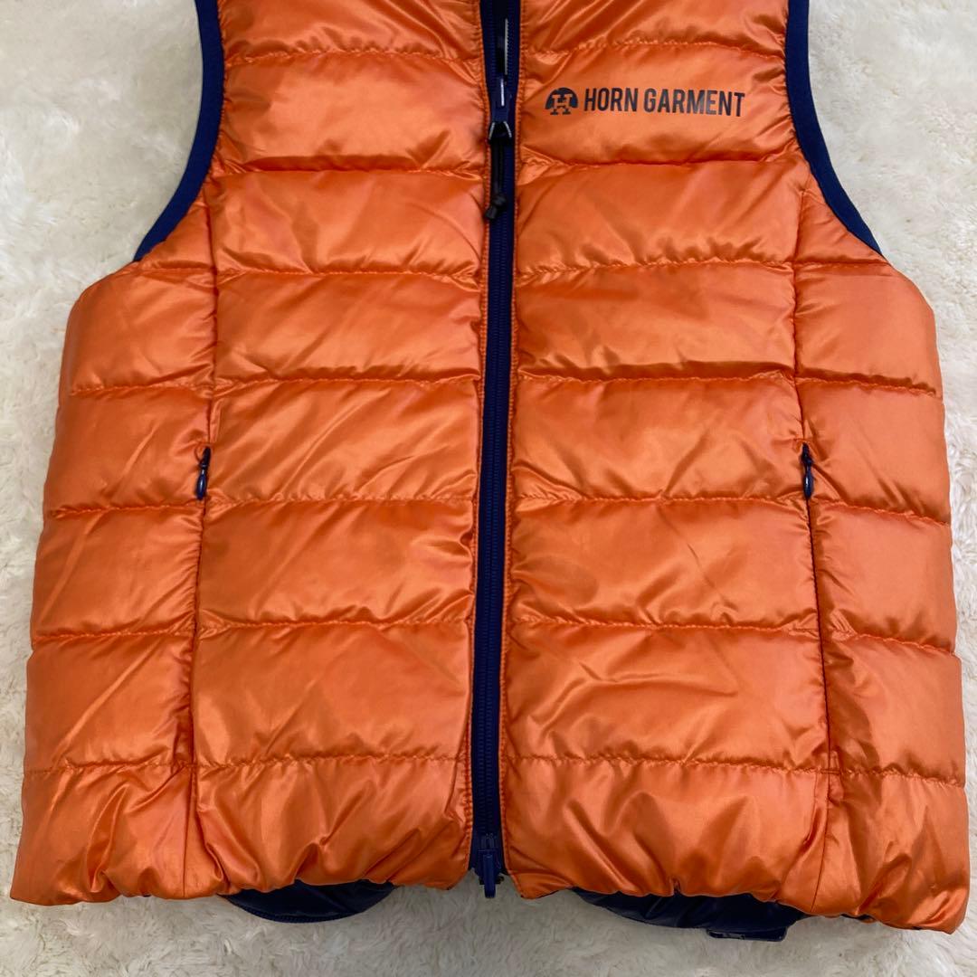 極美品！HORN GARMENT ホーンガーメント リバーシブル ダウンベストS