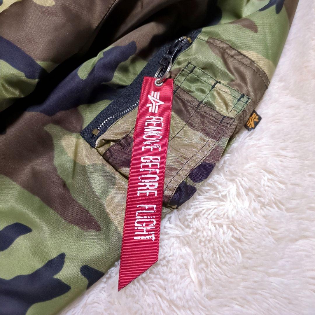 希少3L極美品！ALPHAINDUSTRIES リバーシブルMA-1 カモフラ - メルカリ