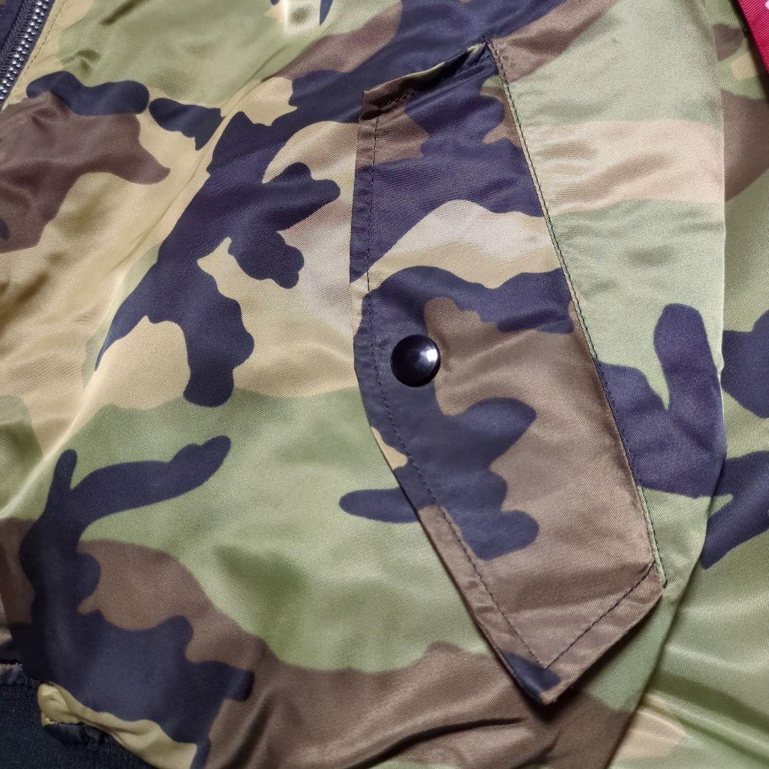 希少3L極美品！ALPHAINDUSTRIES リバーシブルMA-1 カモフラ - メルカリ