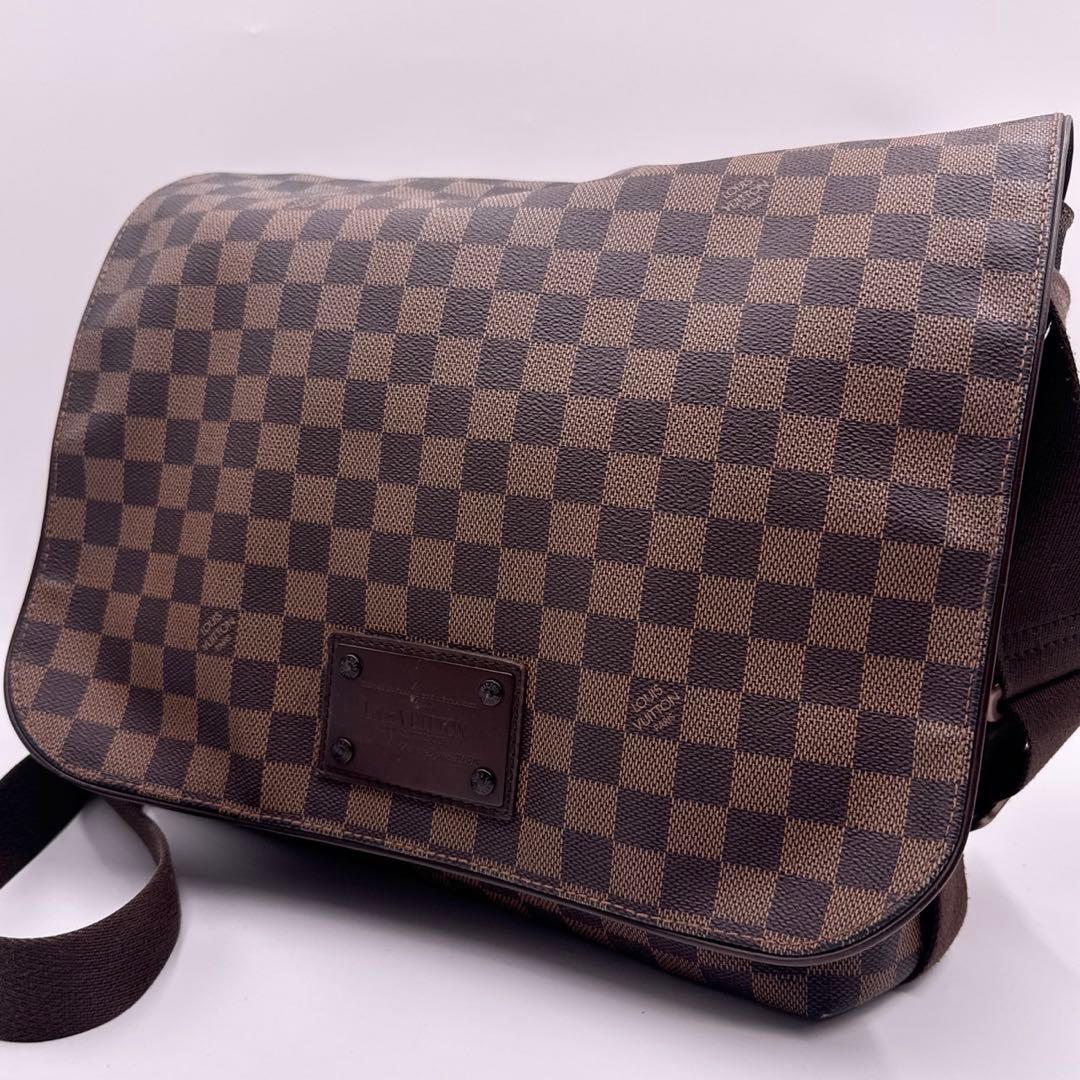 ルイヴィトン ダミエエベヌ ブルックリンMM ショルダーバッグ N51211 LOUIS VUITTON】ルイヴィトン『ダミエ ブルックリンMM』N51211 メンズ