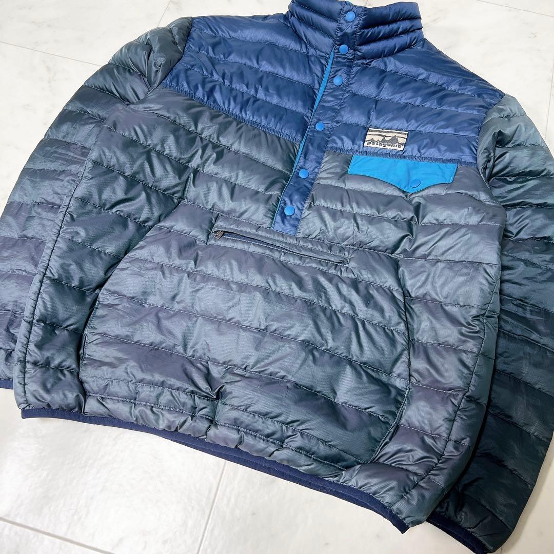 40周年》パタゴニア エクスクルーシブダウンスナップT プルオーバー