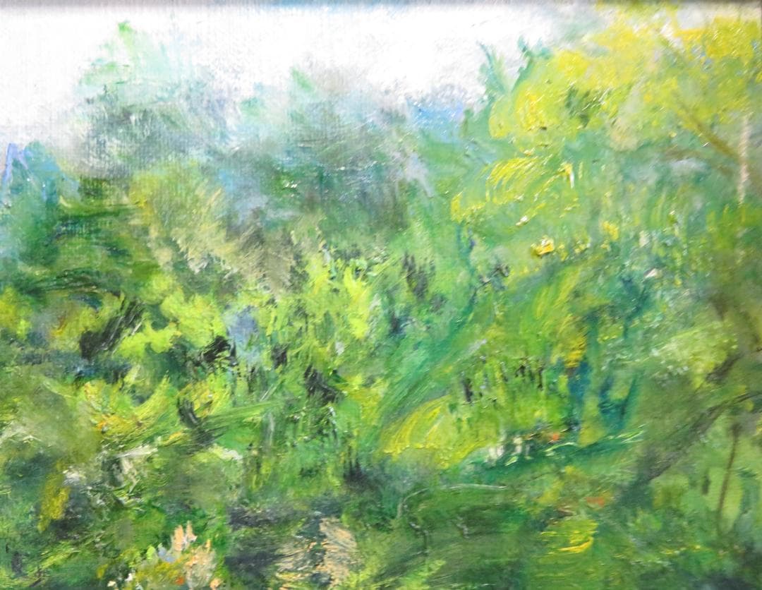 ◆   作者不明　「睡蓮」　油彩　F8号　◆