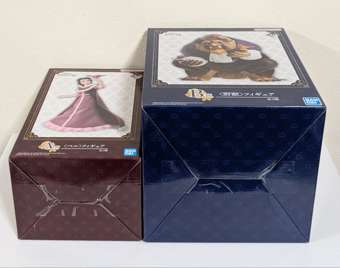 ディズニー　一番くじ　美女と野獣　フィギュア　A賞 ベル　B賞 ビースト