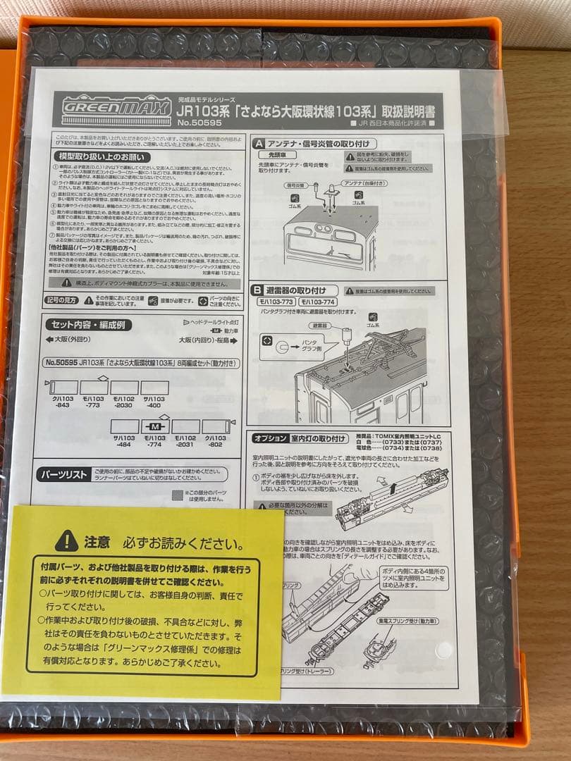 【未使用品】GREEN MAX JR103系 さよなら大阪環状線103系