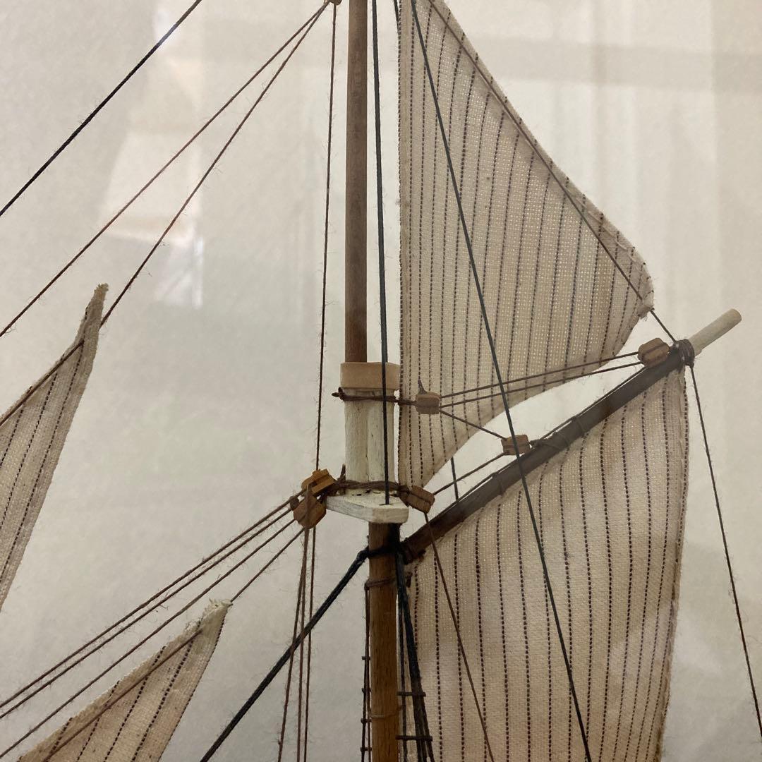大型　木製船模型　ゴレタ・ドス・パロス　精密　模型　ビンテージ