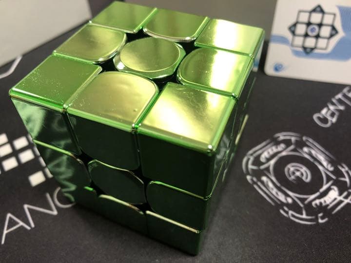 GAN 356XSM llic「電気メッキ」緑色 ルービックキューブ