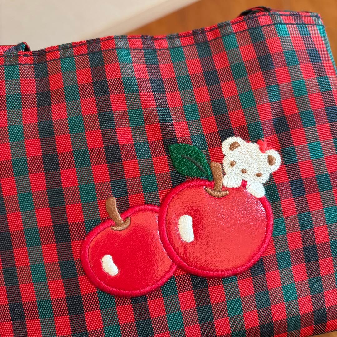 familiar【ファミリア】レッスンバッグ 赤 チェック 廃盤品 - メルカリ