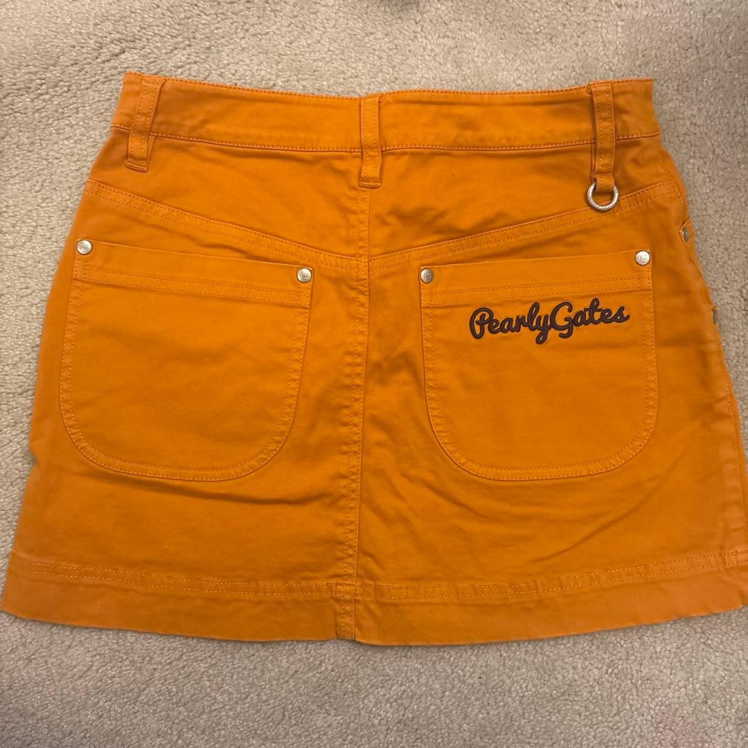 PEARLY GATES オレンジスカート サイズ0 - メルカリ