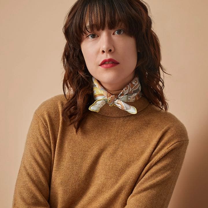 エルメス ガヴロッシュ 45 エレクトリック シルク100% - メルカリ