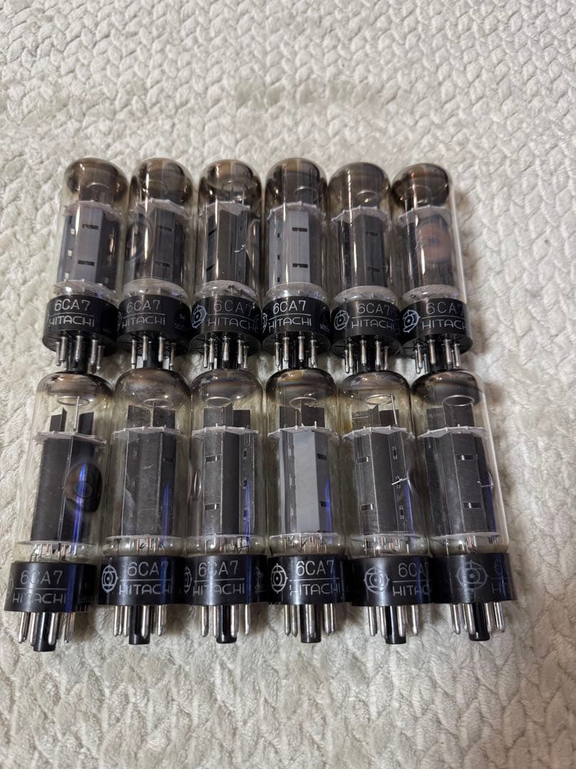 し*。様 HITACHI 6CA7 真空管 12本セット オーディオ アンプ 日 し*。様 HITACHI 6CA7 真空管 12本セット オーディオ アンプ 日 し