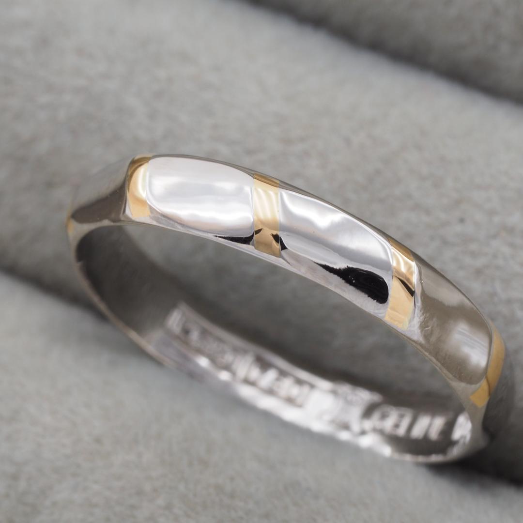 セリーヌ コンビカラー リング 16号 Pt850/K18YG - メルカリ