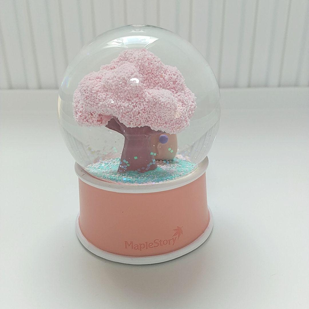 BTS ジン メイプルストーリー ピンクビーン スノードーム ウォーターボール