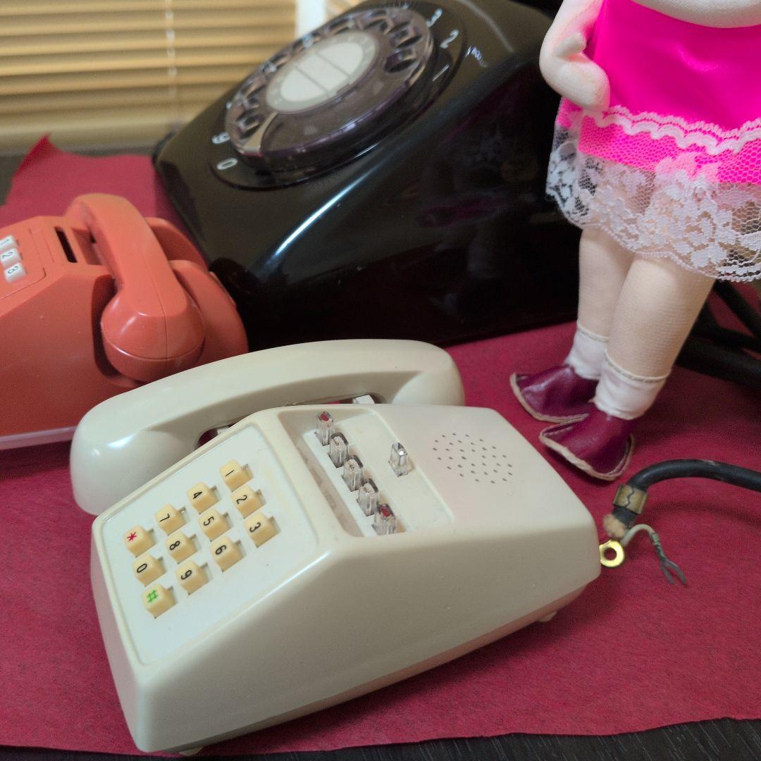 電電公社ノベルティ　貯金箱・小物入れ・黒電話３点セット　昭和レトロ 企業物