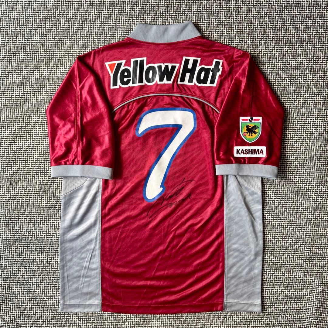 直筆サイン入り】相馬直樹 ＃7 鹿島アントラーズ 98／99（H