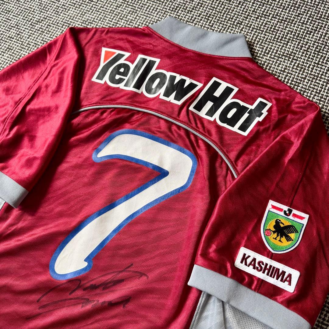 直筆サイン入り】相馬直樹 ＃7 鹿島アントラーズ 98／99（H